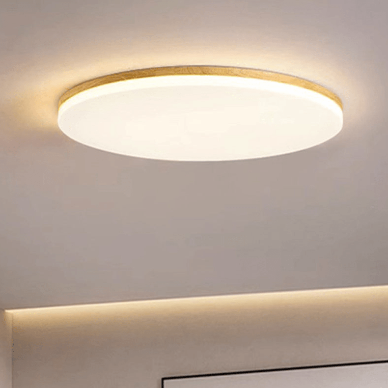 Enkele ronde LED plafondlamp in acryl