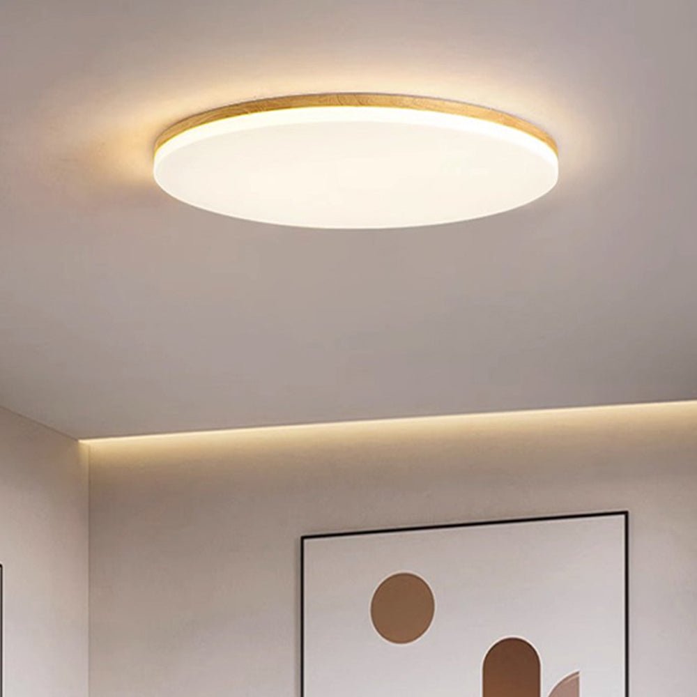 Enkele ronde LED plafondlamp in acryl