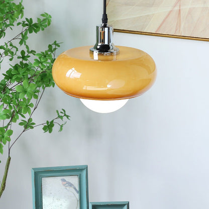 Bauhaus koffie glazen hanglamp