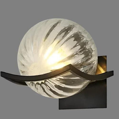 Moderne LED wandlamp glas