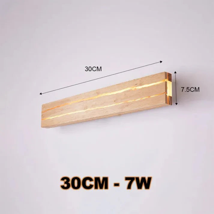 Modern Wooden Crack Wall Fixture Home Decor Wall Lamp