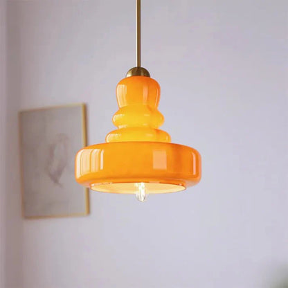 Bauhaus kalebas glazen hanglamp