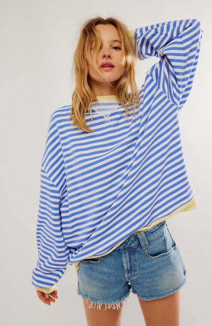 MANA™ | STRIPED OVERSIZED SWEATER