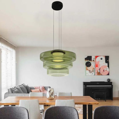 Glazen hanglampen in Bauhaus stijl