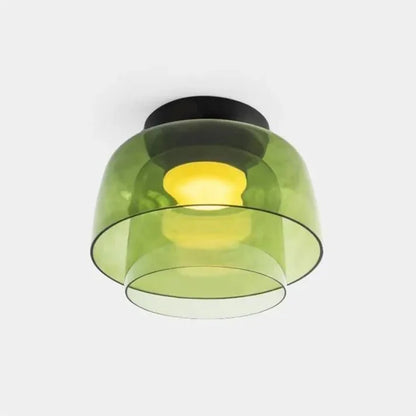 Scandinavische Designer Creatieve Persoonlijkheid Middeleeuwse Glazen Plafondlamp