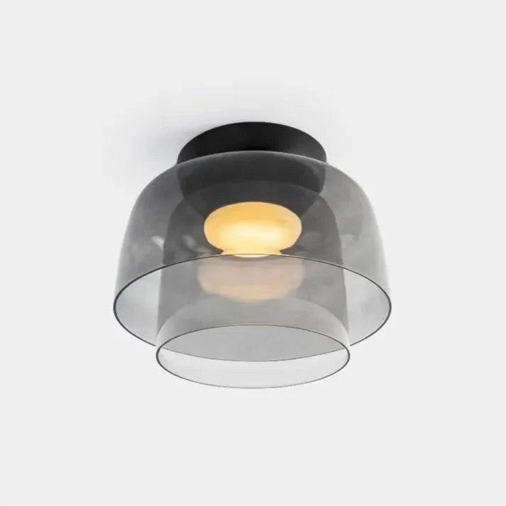 Scandinavische Designer Creatieve Persoonlijkheid Middeleeuwse Glazen Plafondlamp