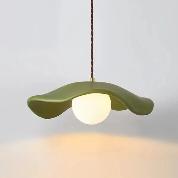 Creatieve Wabi Sabi eetkamer hanglamp met lotusbladeren