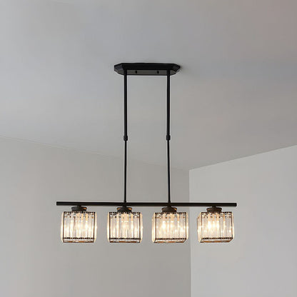 Noorse Multi-Head Lange Glazen Eilandlamp