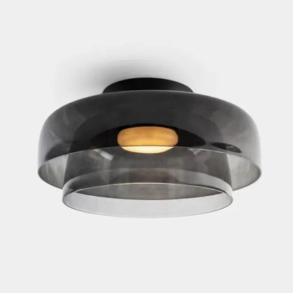 Scandinavische Designer Creatieve Persoonlijkheid Middeleeuwse Glazen Plafondlamp