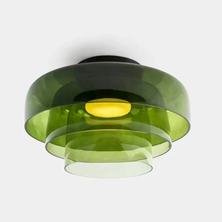 Scandinavische Designer Creatieve Persoonlijkheid Middeleeuwse Glazen Plafondlamp