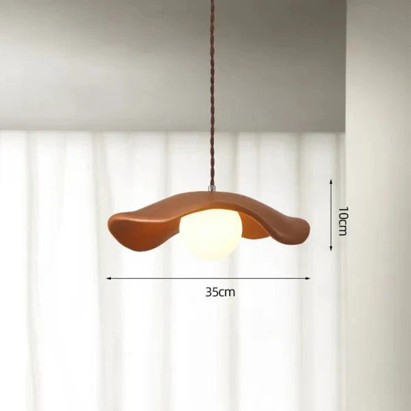 Creatieve Wabi Sabi eetkamer hanglamp met lotusbladeren