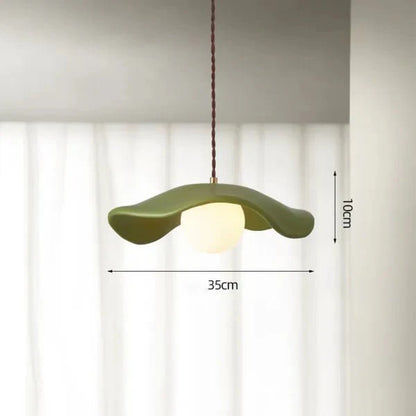 Creatieve Wabi Sabi eetkamer hanglamp met lotusbladeren