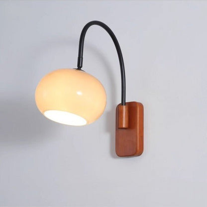 Bauhaus Khaki Swivel Glass Wall Lamp