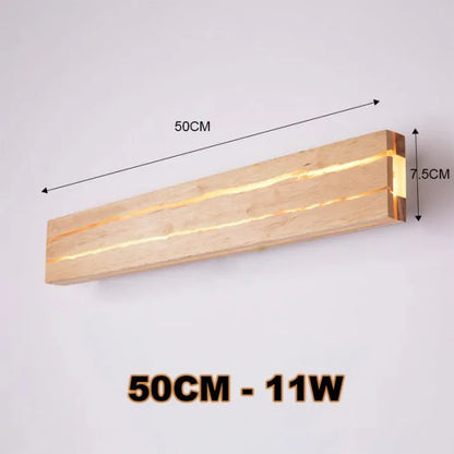 Modern Wooden Crack Wall Fixture Home Decor Wall Lamp