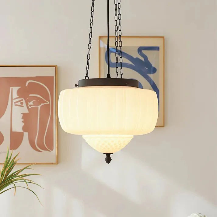 Moderne witte minimalistische hanglamp