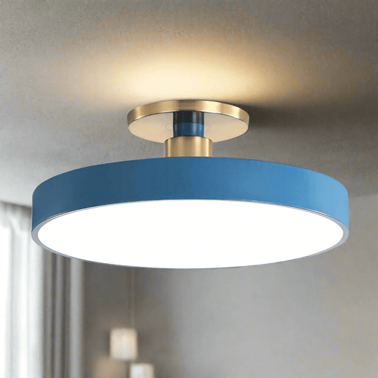 Ronde Flush Mount Light Scandinavische stijl acryl slaapkamer LED Semi spoel plafondlamp