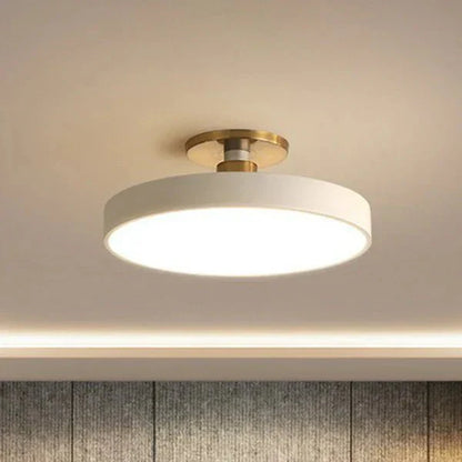 Ronde Flush Mount Light Scandinavische stijl acryl slaapkamer LED Semi spoel plafondlamp