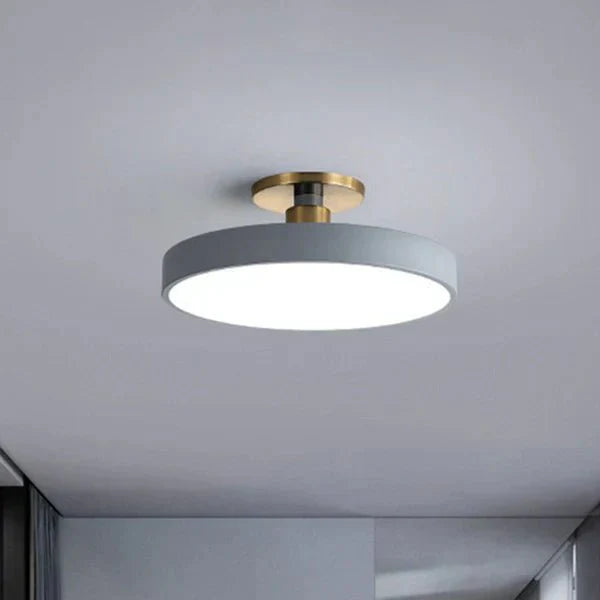 Ronde Flush Mount Light Scandinavische stijl acryl slaapkamer LED Semi spoel plafondlamp