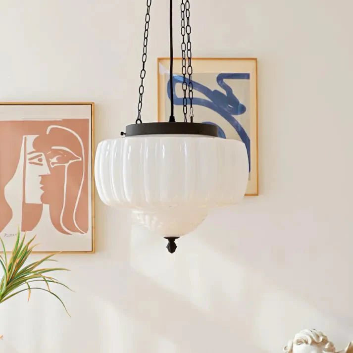 Moderne witte minimalistische hanglamp