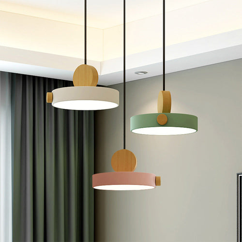 Houten LED Hanglamp