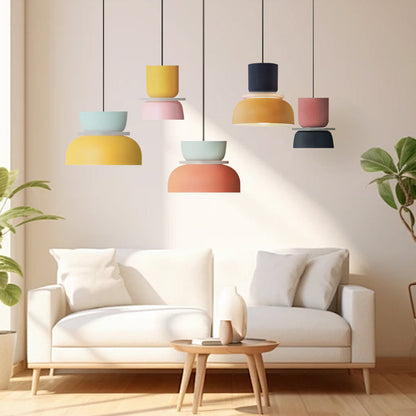 Dulcy Kleurblok Scandinavische Hanglamp