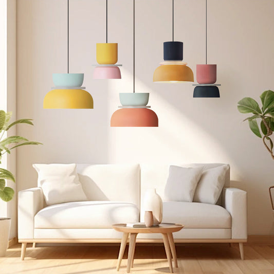 Dulcy Kleurblok Scandinavische Hanglamp