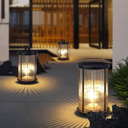 Crystal glass outdoor lamp