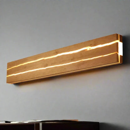 Modern Wooden Crack Wall Fixture Home Decor Wall Lamp