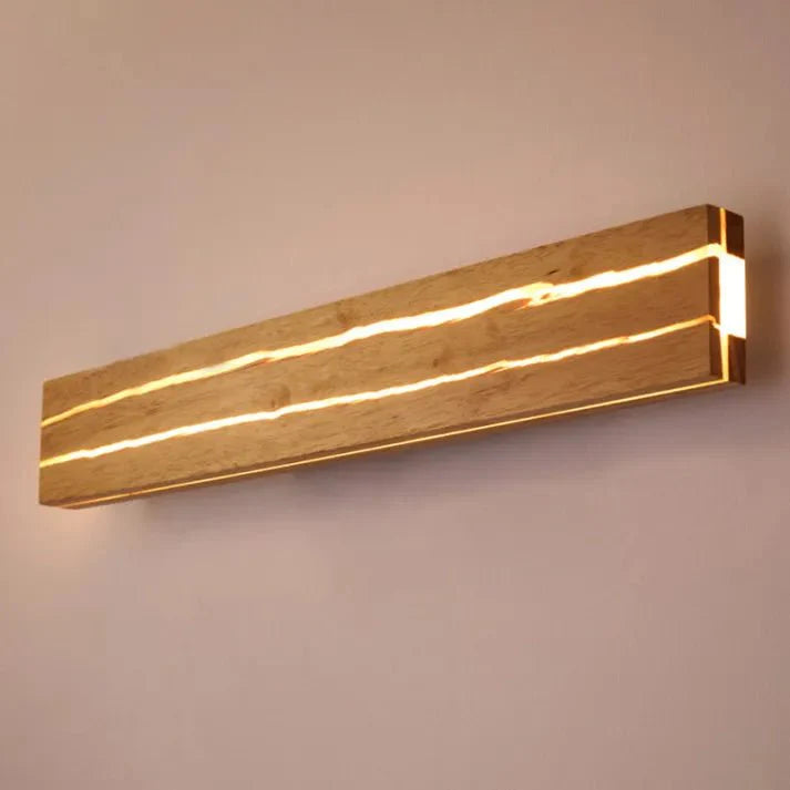 Modern Wooden Crack Wall Fixture Home Decor Wall Lamp