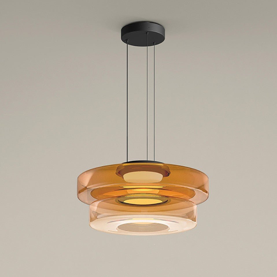 Glazen hanglampen in Bauhaus stijl