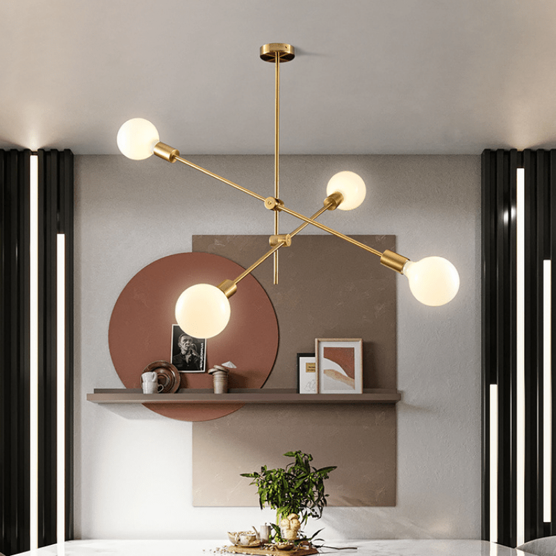 Lucca Sputnik mid-century chandelier