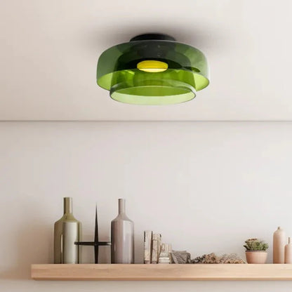 Scandinavische Designer Creatieve Persoonlijkheid Middeleeuwse Glazen Plafondlamp