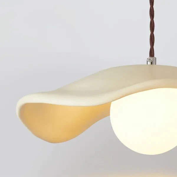 Creatieve Wabi Sabi eetkamer hanglamp met lotusbladeren