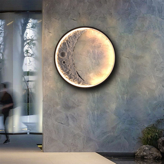 3d moon wall lamp