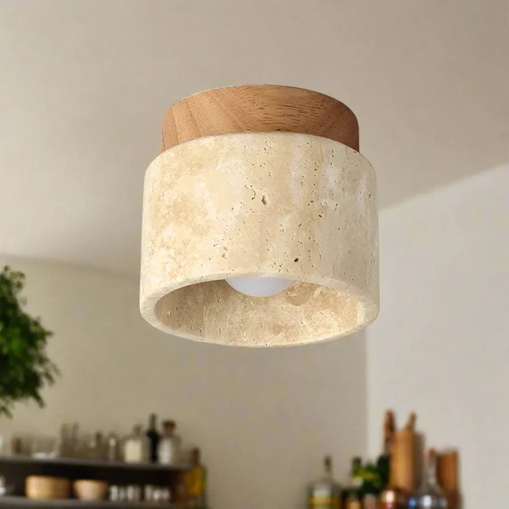 Japanse Creatieve Creme Stijl Plafondlamp