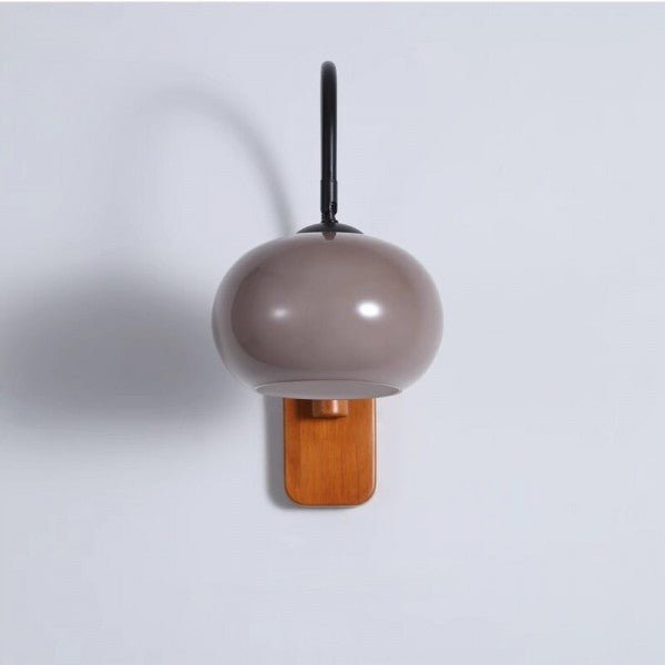 Bauhaus Khaki Swivel Glass Wall Lamp