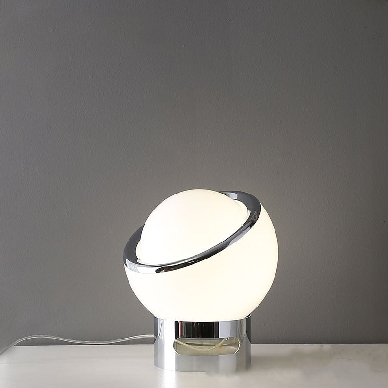 French opal Bauhaus table lamp