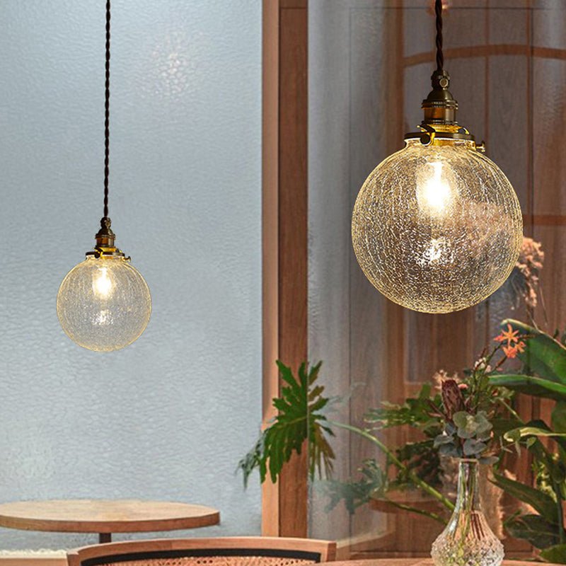 Crystal glass pendant lamp