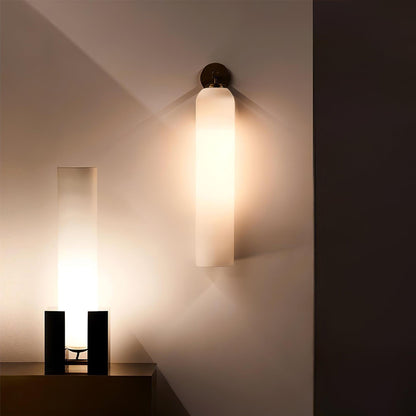 Glazen wandlamp