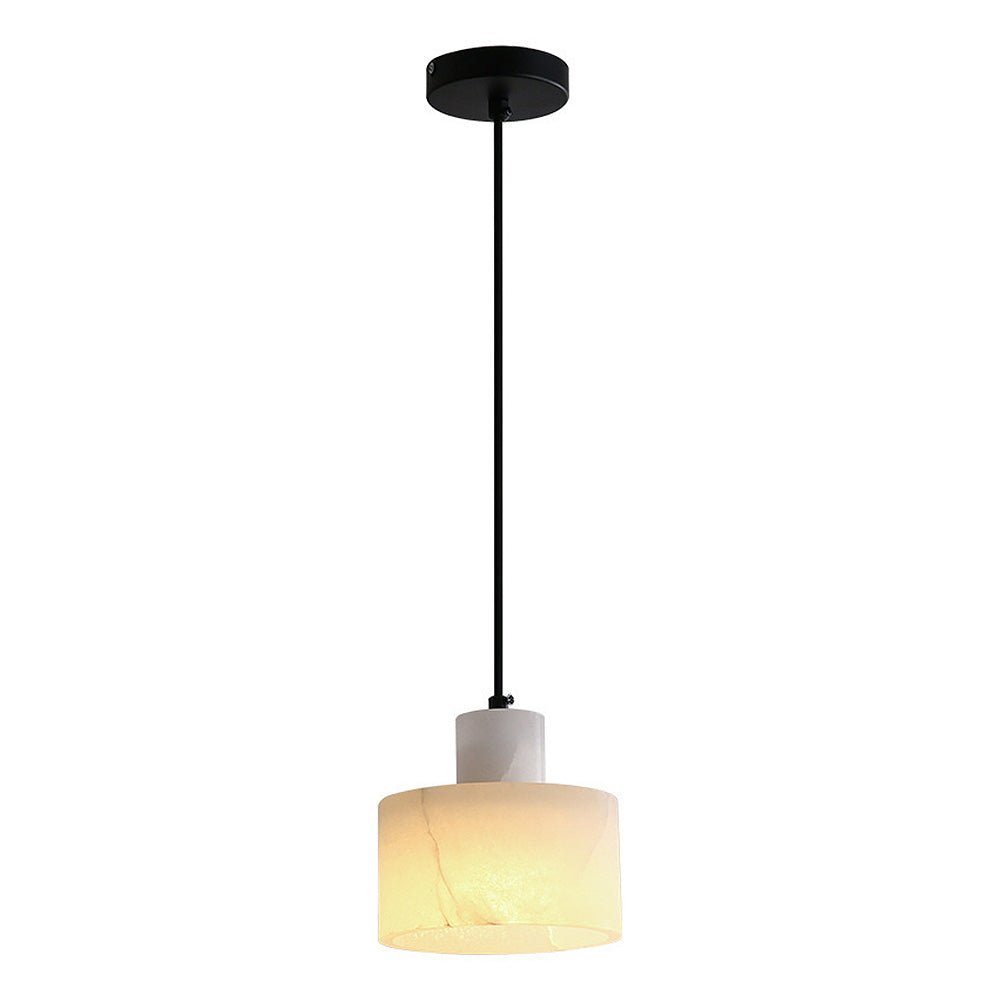 Scandinavische eenvoudige hanglamp in wit marmer