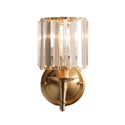 Vintage luxe kristallen wandlamp