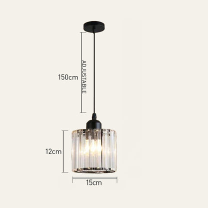 Moderne Multi-Head Glas Keuken Zwarte Hanglamp