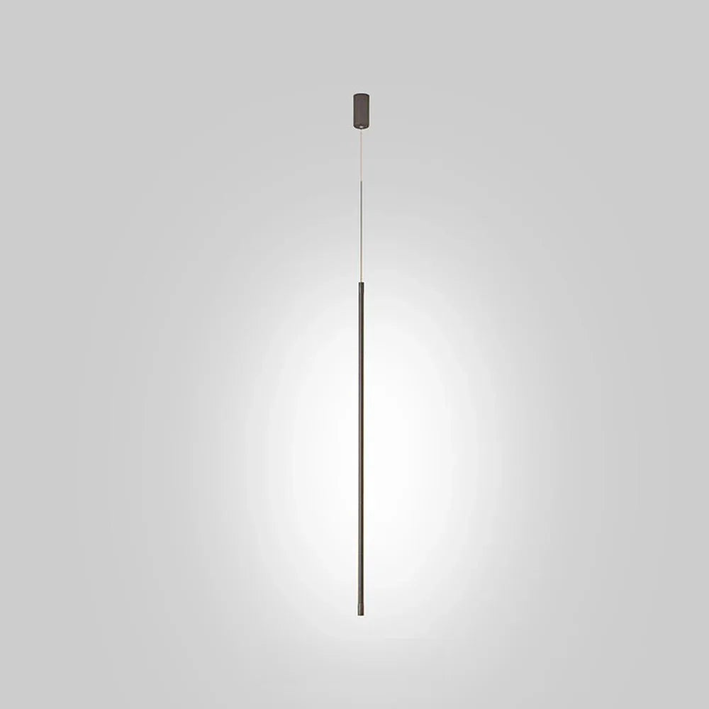 Minimalistische lange LED hanglamp van aluminium