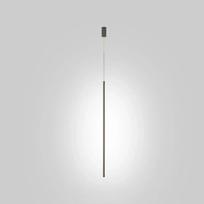 Minimalistische lange LED hanglamp van aluminium