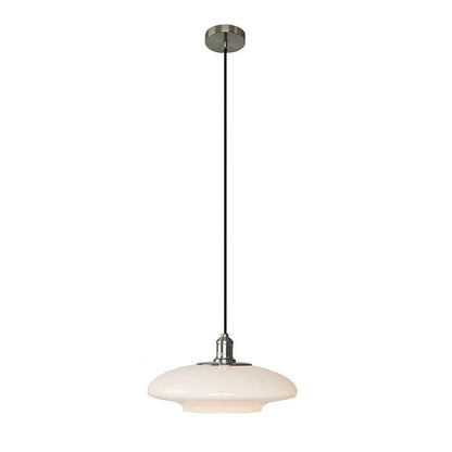 Moderne hanglamp van wit glas