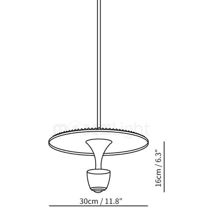 Moderne Led Schijfvormige Hanglamp