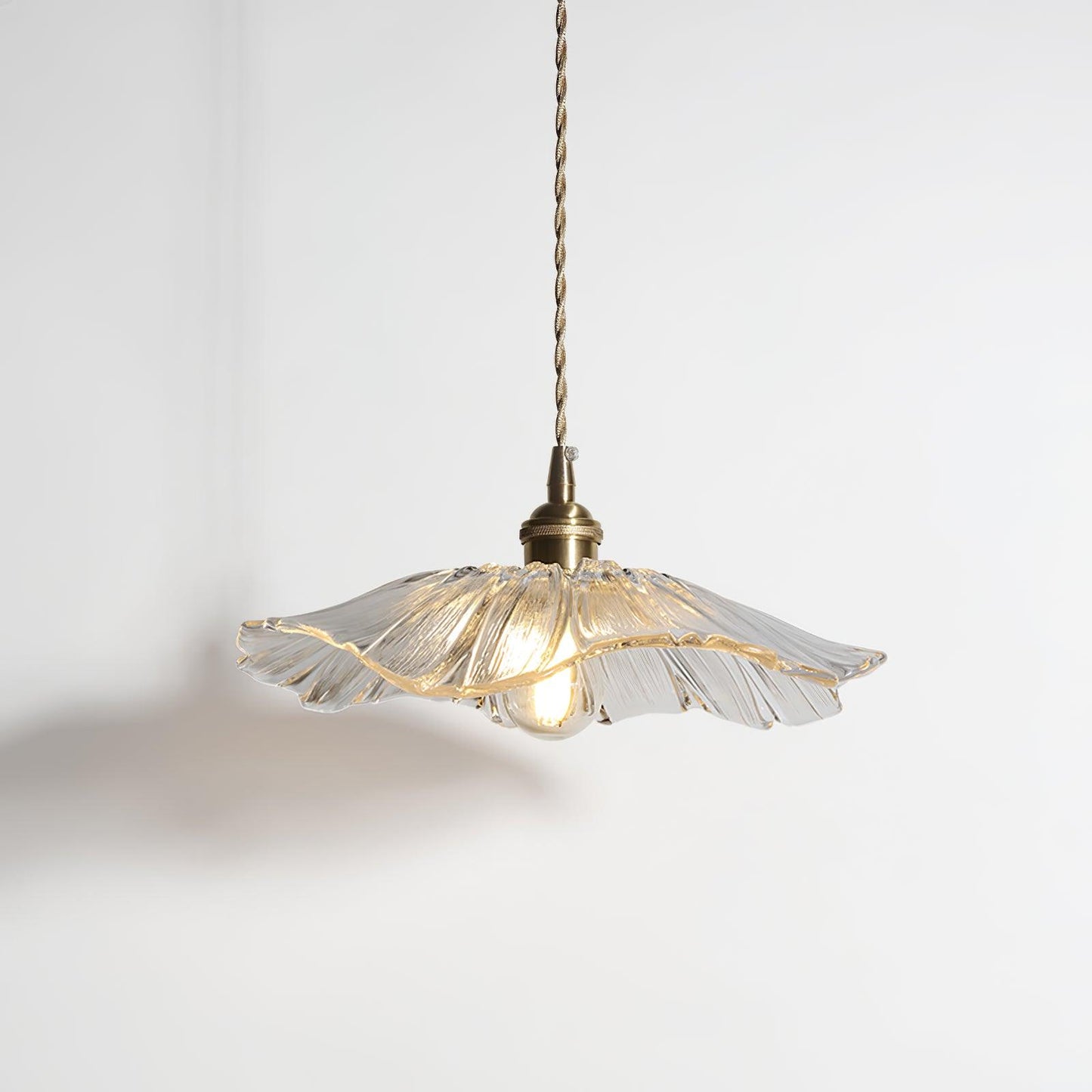 Bloem glazen hanglamp