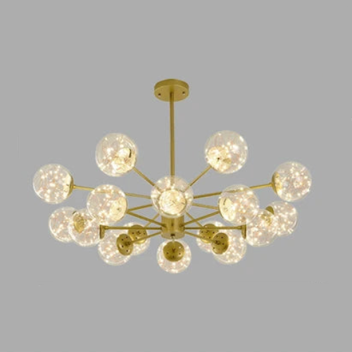 NobleLuminance - Glass Ball Chandelier 