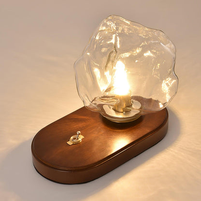 Ice stone glass table lamp