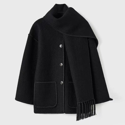 VIONA™ | COMFORTABLE WOOL CAPE COAT 